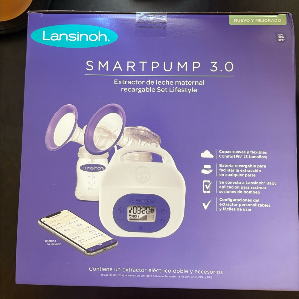Lansinoh Smartpump 3.0 Rechargeable Set - Purple